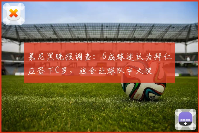 慕尼黑晚报调查：6成球迷认为拜仁应签下C罗，这会让球队中大奖